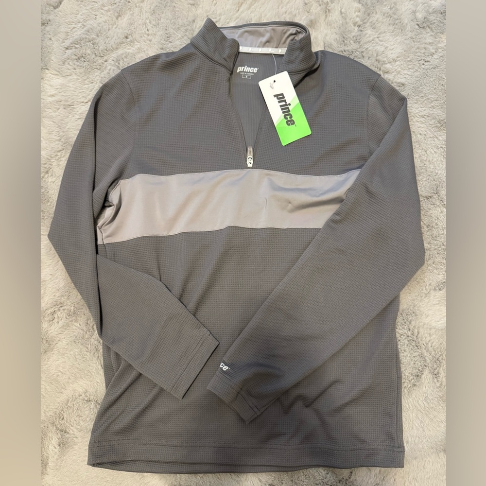 TENNIS FASHION STRIPE QUARTERZIP